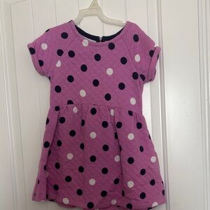 Polka Dot Kids Dress - Pink and navy Gymboree size 5